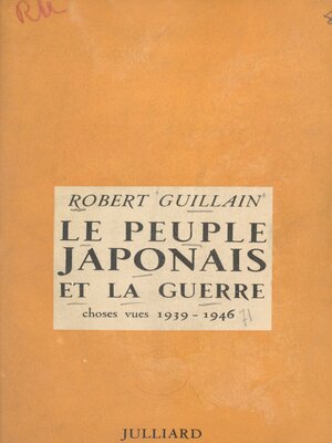 cover image of Le peuple japonais et la guerre